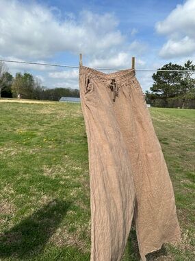 Milio Milano Italian 100% Linen Pants Size XS